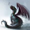Ficklampa med diabilder - Magiker & drakar