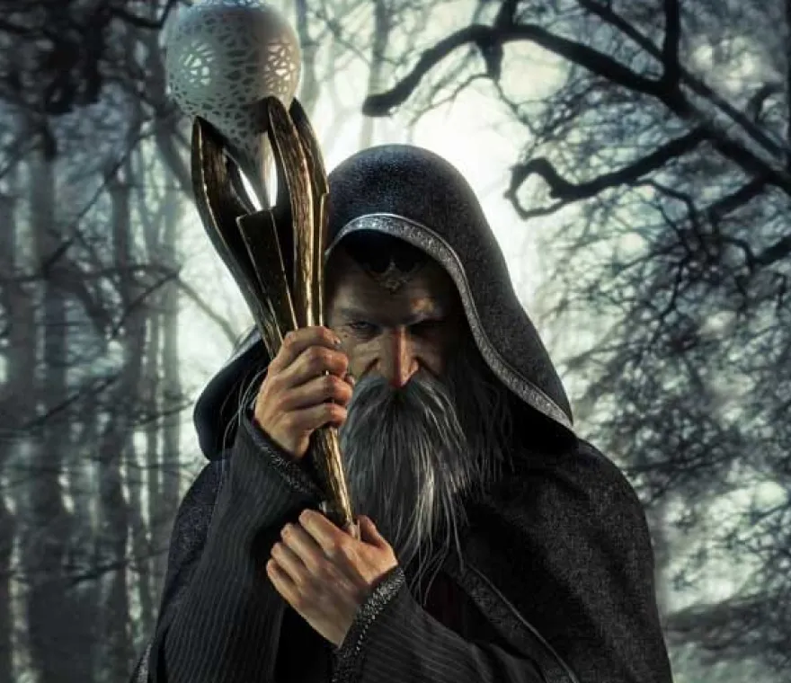 Ficklampa med diabilder - Magiker & drakar
