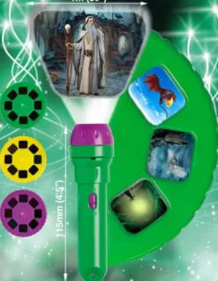 Ficklampa med diabilder - Magiker & drakar