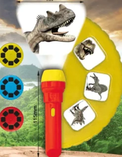 Ficklampa med dias - Dinosaurier