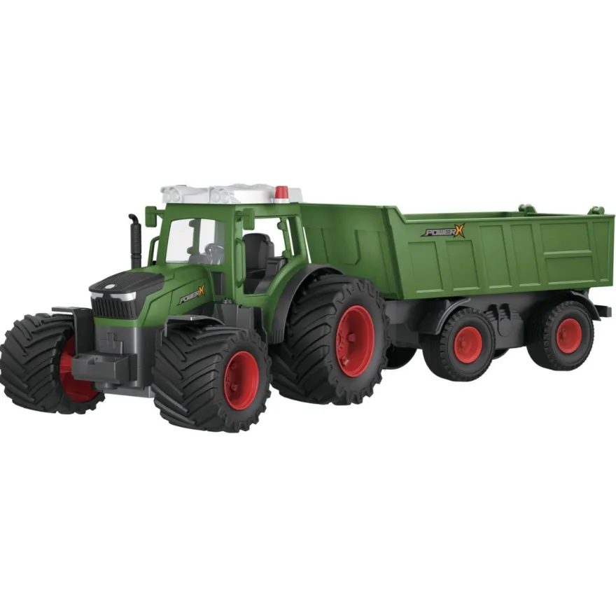 Fjärrstyrd traktor med släp