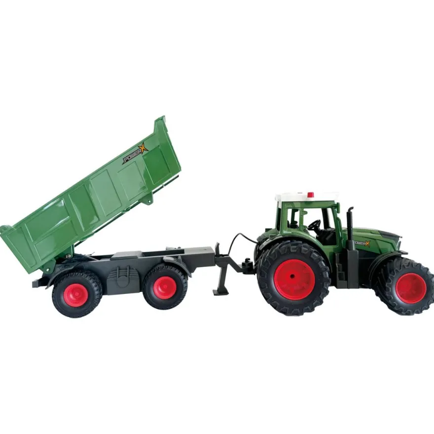 Fjärrstyrd traktor med släp