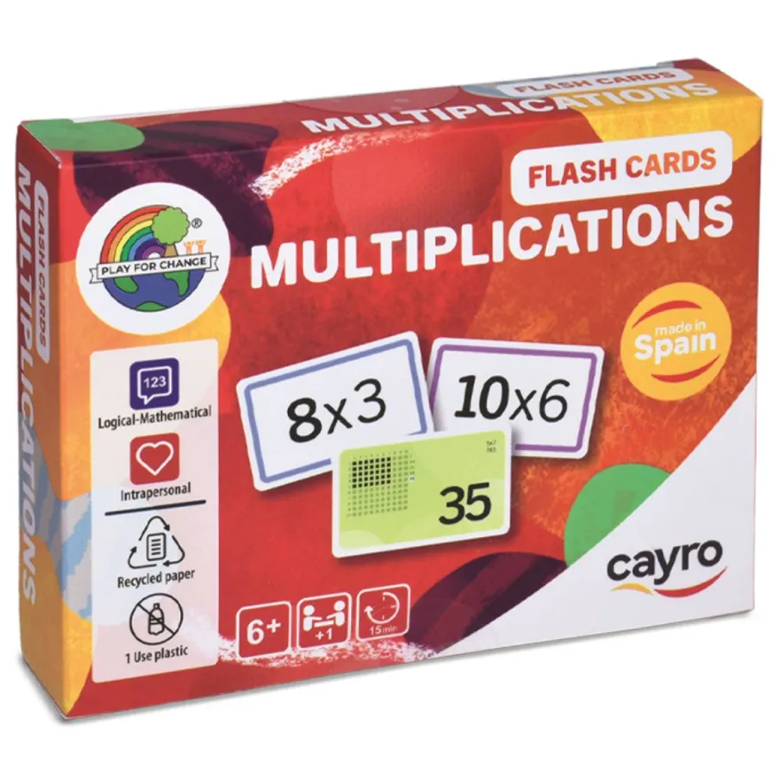 Flashkort – Multiplikation, 110 st.