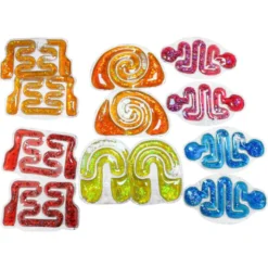 Flow tubes med glitter, 12 st.