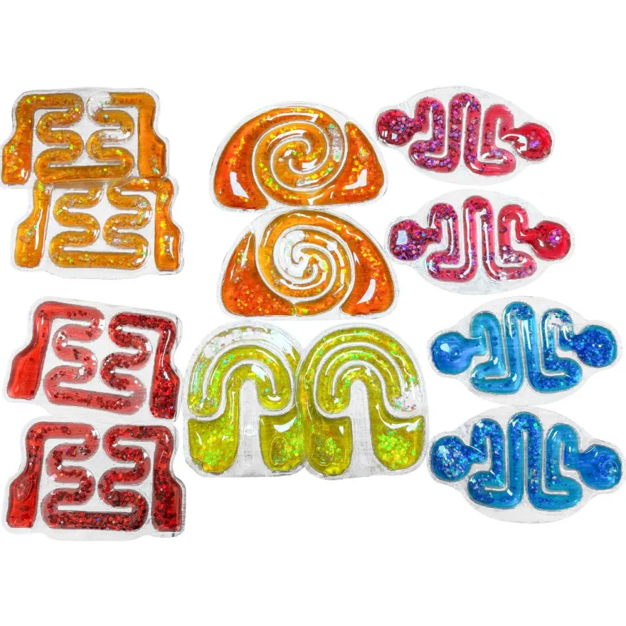 Flow tubes med glitter, 12 st.