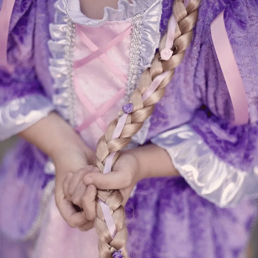 Flätat diadem, blont