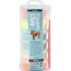 Foam Clay 6 x 14 g - Glitter