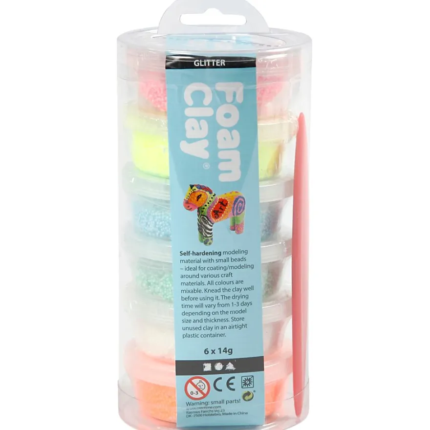 Foam Clay 6 x 14 g - Glitter