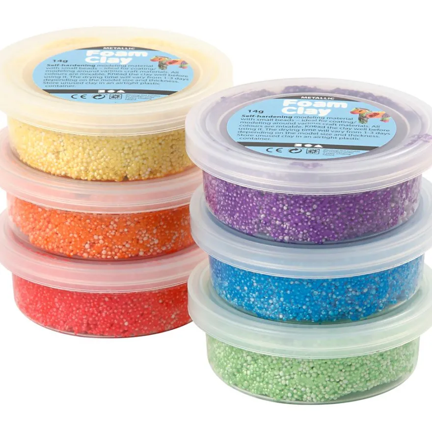 Foam Clay 6 x 14 g - Metallic