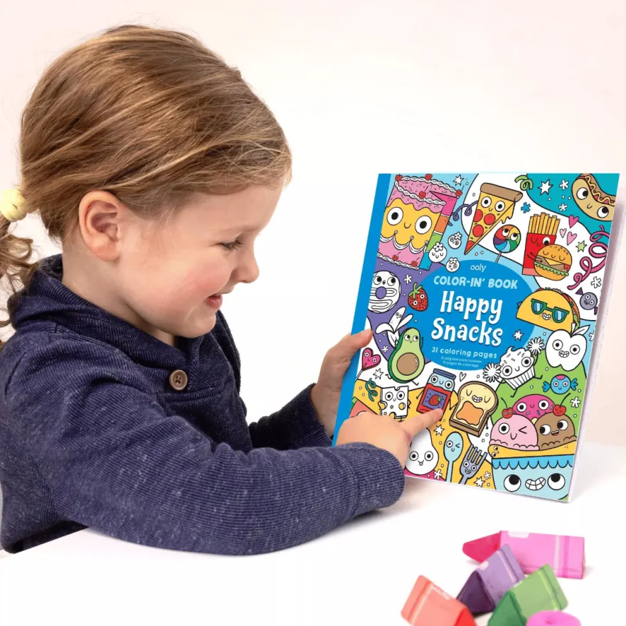 Färgläggningsbok - Happy Snacks
