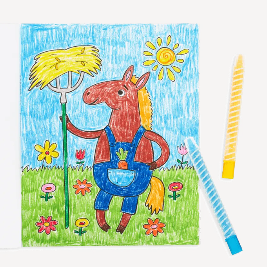 Färgläggningsbok - Little Farm Friends