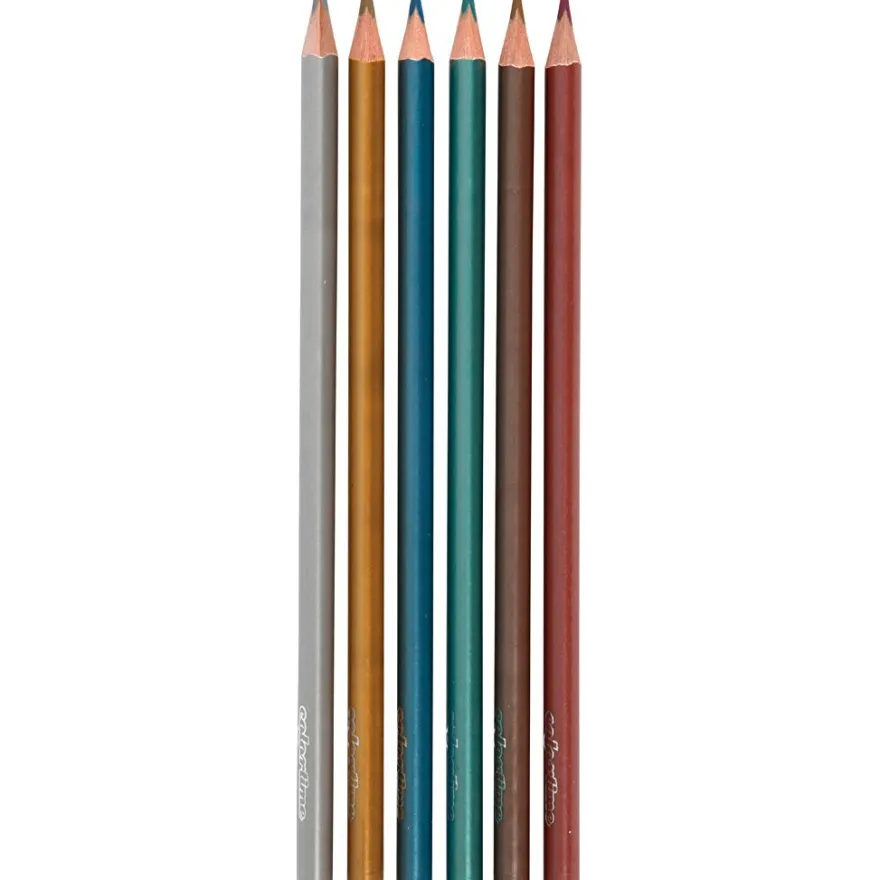 Färgpennor - Metallic, 6 st.