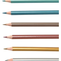 Färgpennor - Metallic, 6 st.