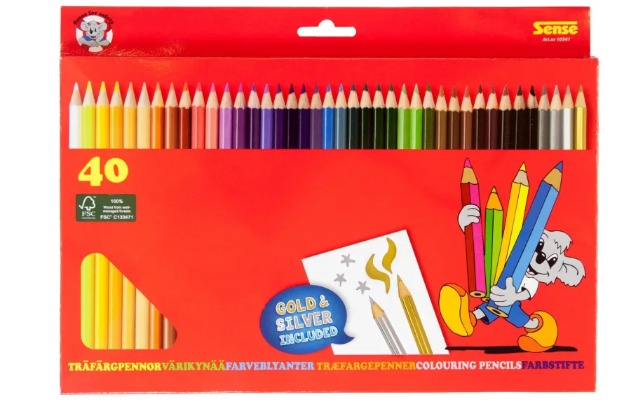 Färgpennor 40 st.