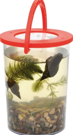 Förstoringsglas med handtag, diameter 9,5 cm.