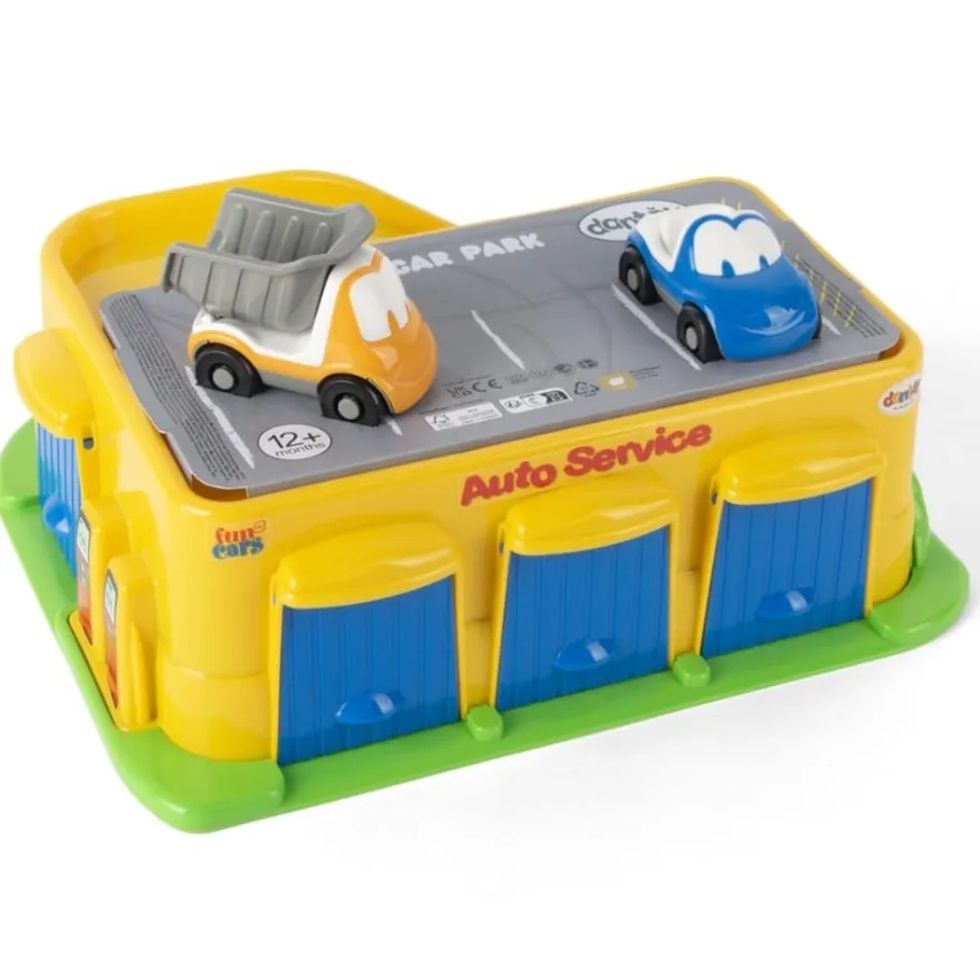 FunCars garage, inkl. 2 bilar