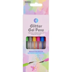Gelpennor – Glitter, 6 st.