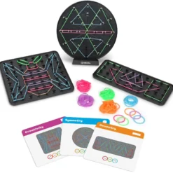 Geobräde – Skapa former med gummiband