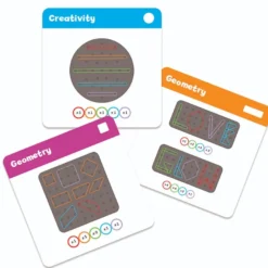 Geobräde – Skapa former med gummiband