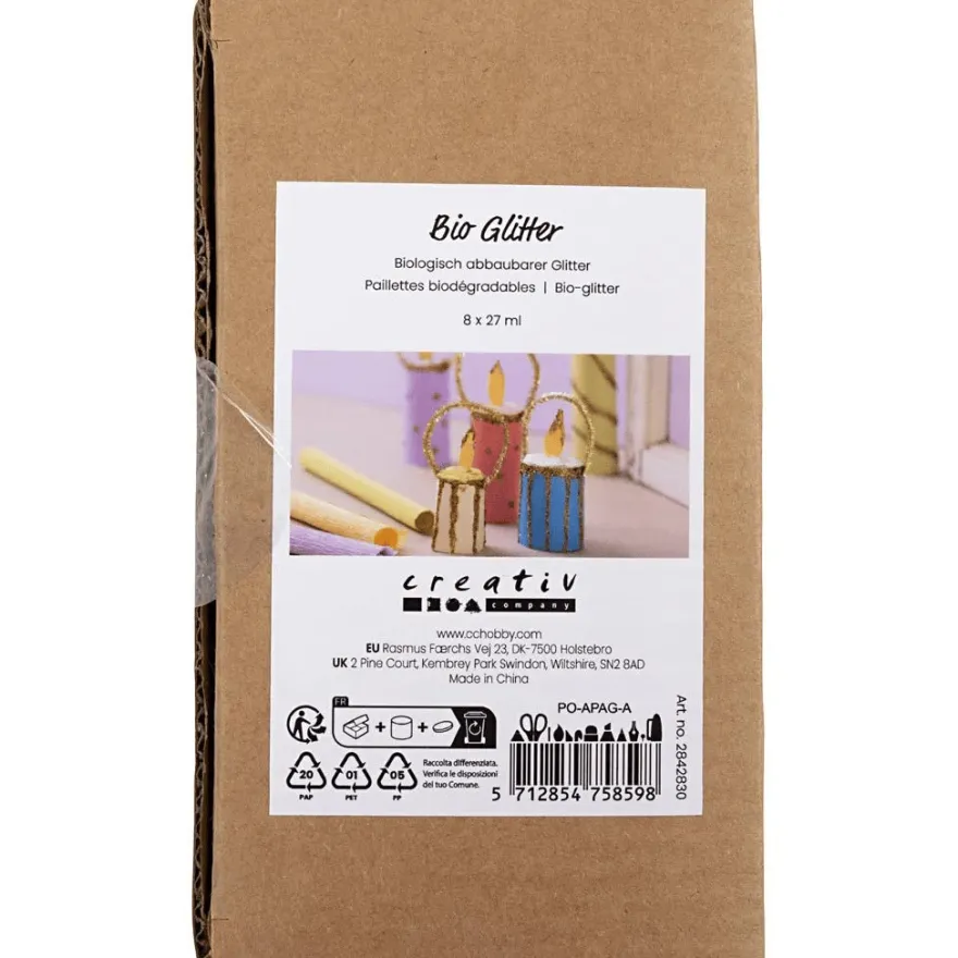 Glitter - Bas, 8 x 27 ml.