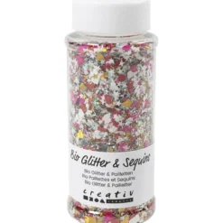 Glitter & paljetter, 1 x 140 ml.