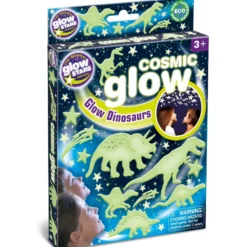 Glow - Dinosaurier + stjärnor, 12 delar