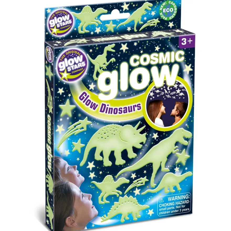 Glow - Dinosaurier + stjärnor, 12 delar