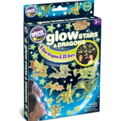Glow - Drakar + stjärnor, 43 delar