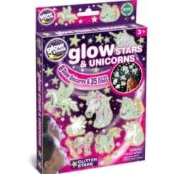Glow - Enhörningar + stjärnor, 4 delar