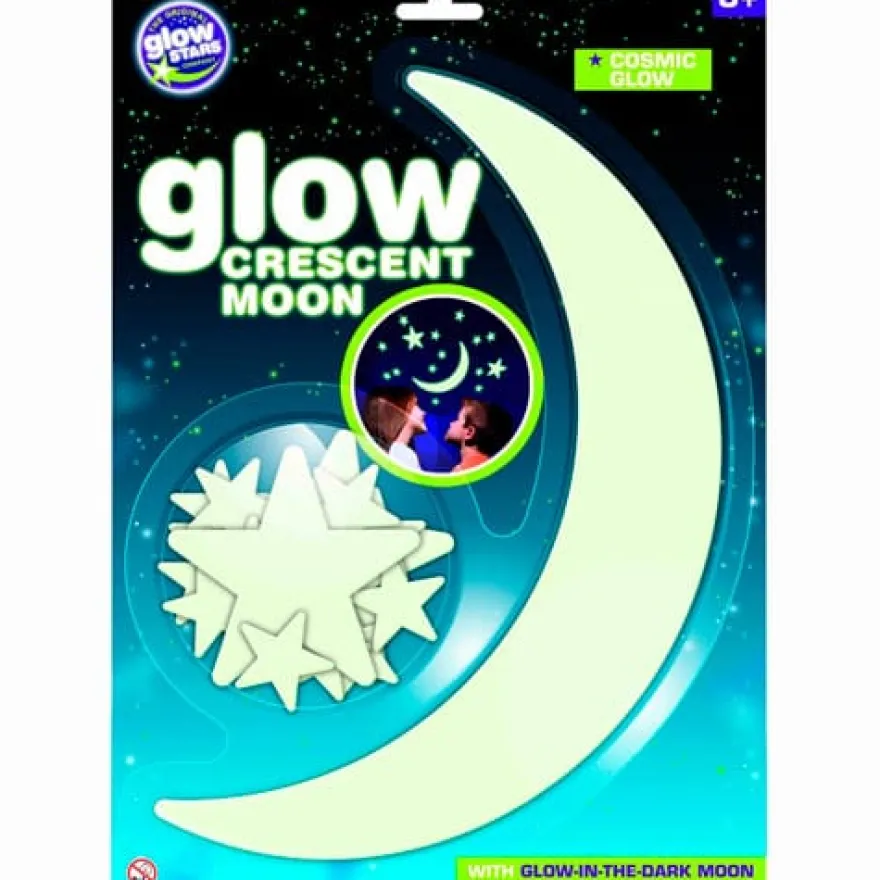 Glow - Halvmåne + stjärnor, 16 delar