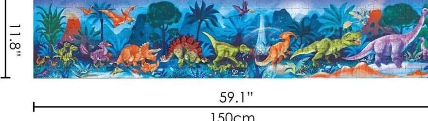 Golvpussel med 200 bitar - Dinosaurier