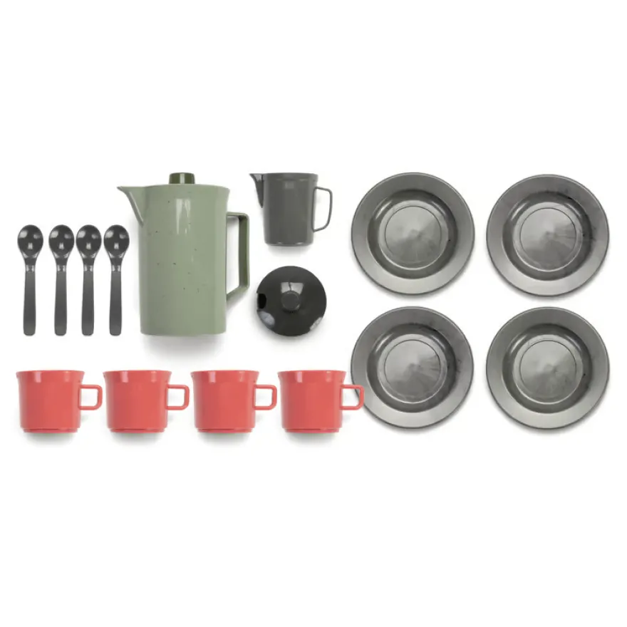 Green Bean - Kaffeservis med 17 delar