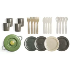 Green Bean - Matservis med 22 delar (blandade)