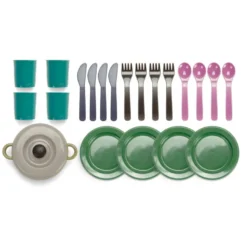 Green Bean - Matservis med 22 delar (blandade)