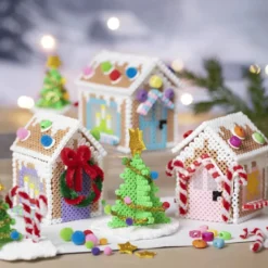 Gör pepparkakshus av pärlplattor