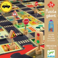 Gulvpussel med 24 bitar - Staden