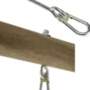 Gungtillbehör - Krok med karbinhake, 140 mm