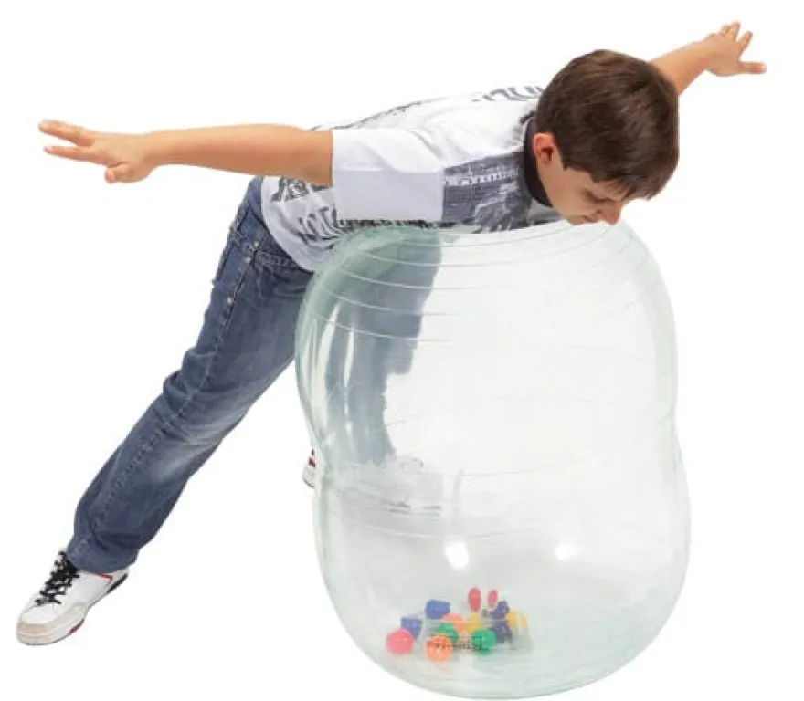 Gymnastikboll Rulle - Genomskinlig, 55 cm