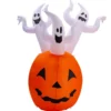 Halloween-pumpa med ljus, 180 cm