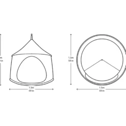 Hänghus Ø150 cm – Earth