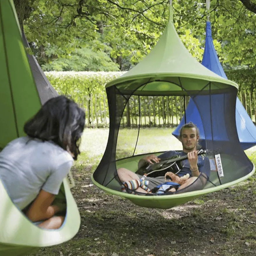 Hänghus med nätsidor Ø150 cm – Grön