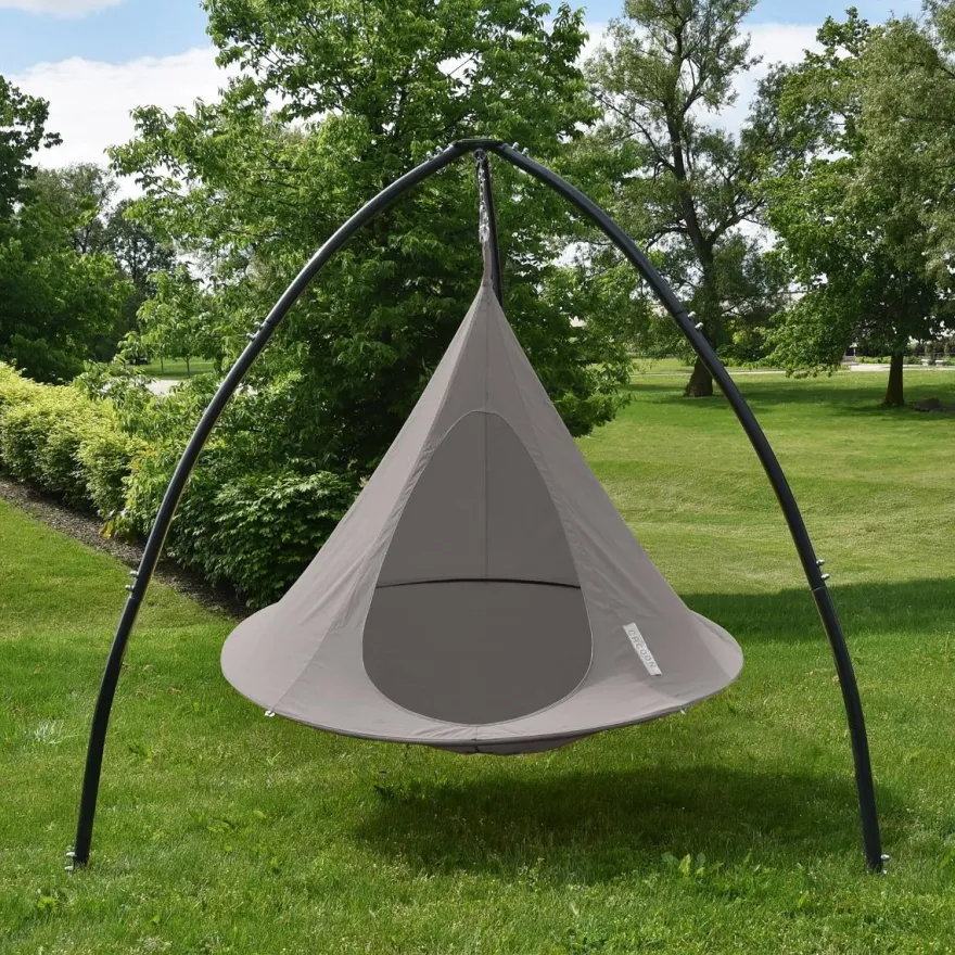 Hängkoja Ø180 cm – Brun