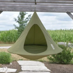 Hängkoja Ø180 cm – Khaki