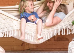 Hängmatta kingsize i ekologisk bomull - Latte