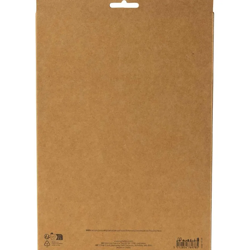 Hobbyfilt A4 - Lila/rosa, 10 ark