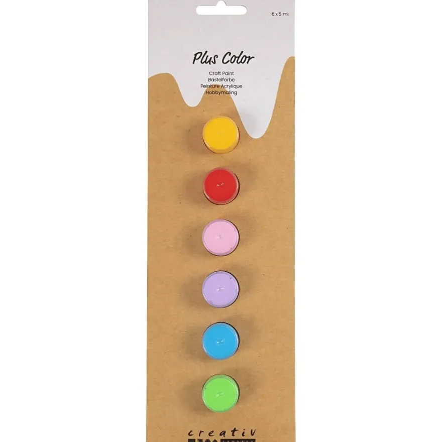 Hobbyfärg - Colorful, 6 x 5 ml