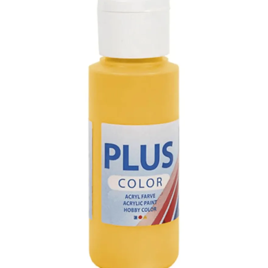 Hobbyfärg 60 ml - Solgul, 1 st.