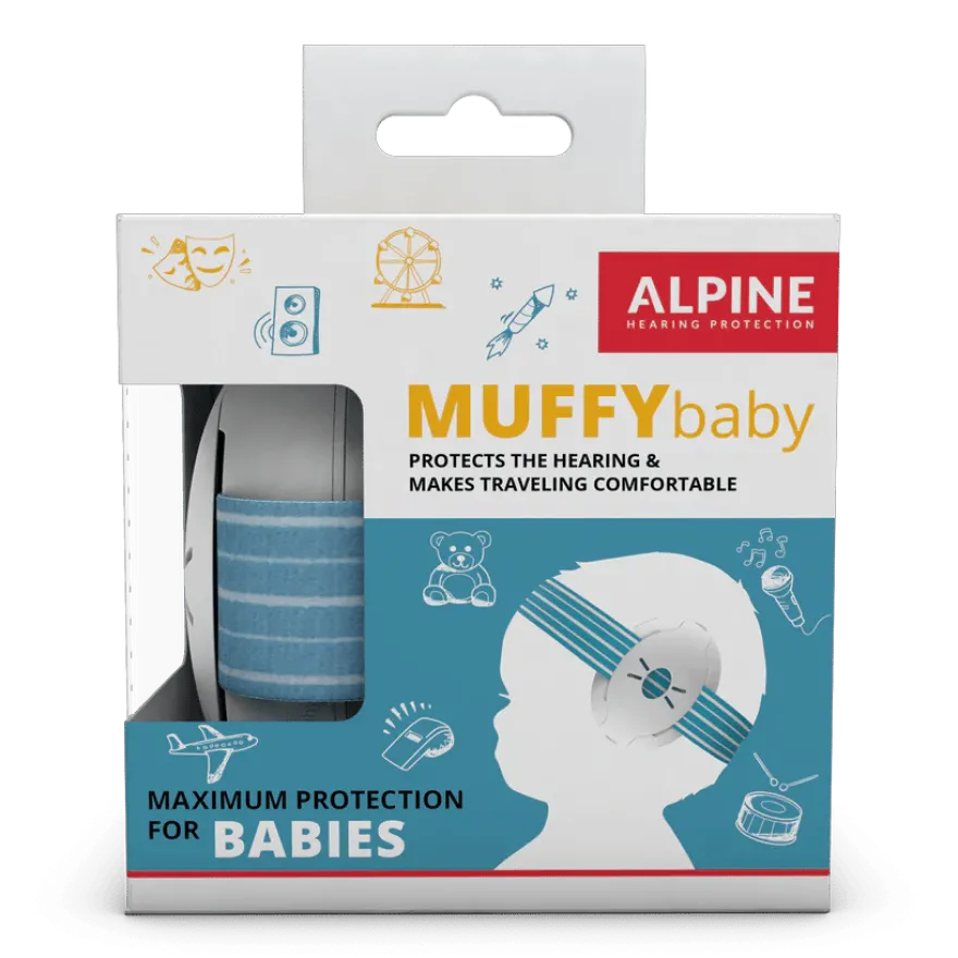 Hörselskydd Muffy Baby 1-3 år - Blå
