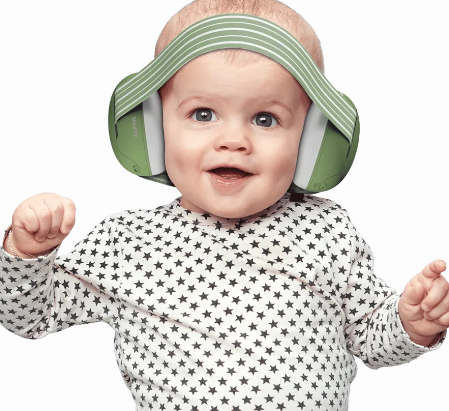 Hörselskydd, Muffy Baby 1-3 år - Gröna