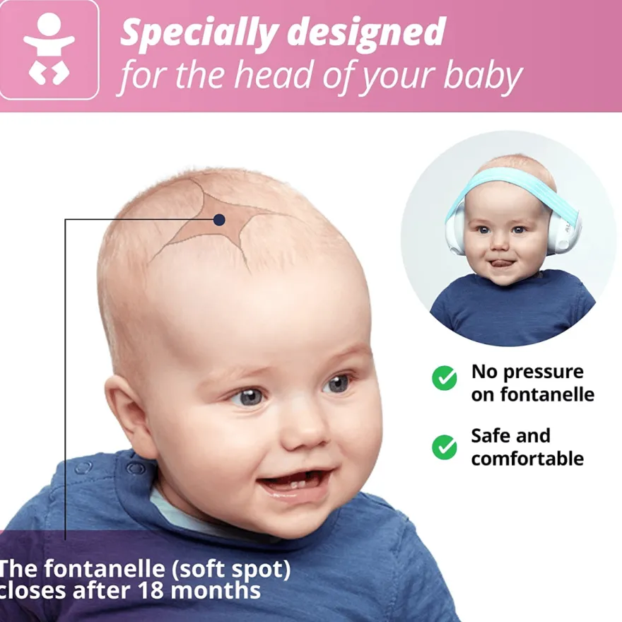 Hörselskydd Muffy Baby 1-3 år - Rosa
